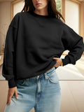 Women's Relaxed Fit Sweatshirt Soft Fabric Oversized Daily Pullover