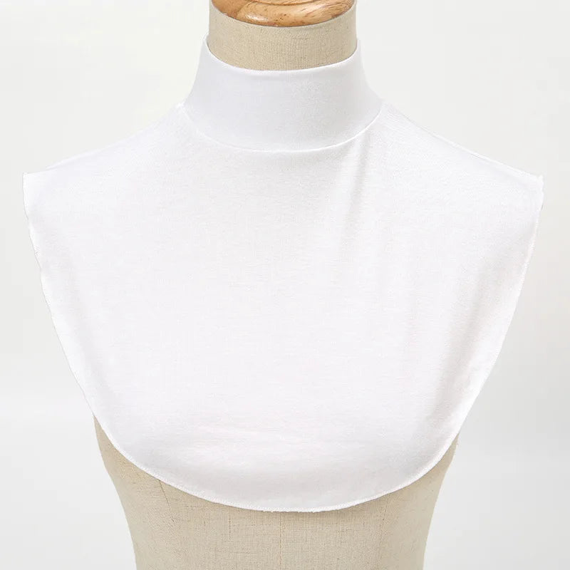 Fake Collar Women Modal Half Collar False Turtleneck High Neck Cover Detachable Neck Collar