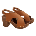 2024 New Women Sandal Platform Heeled Shoes Slingback Shoes Peep Toe Chunky Heel Studded Platform Sandals Shoes for Women