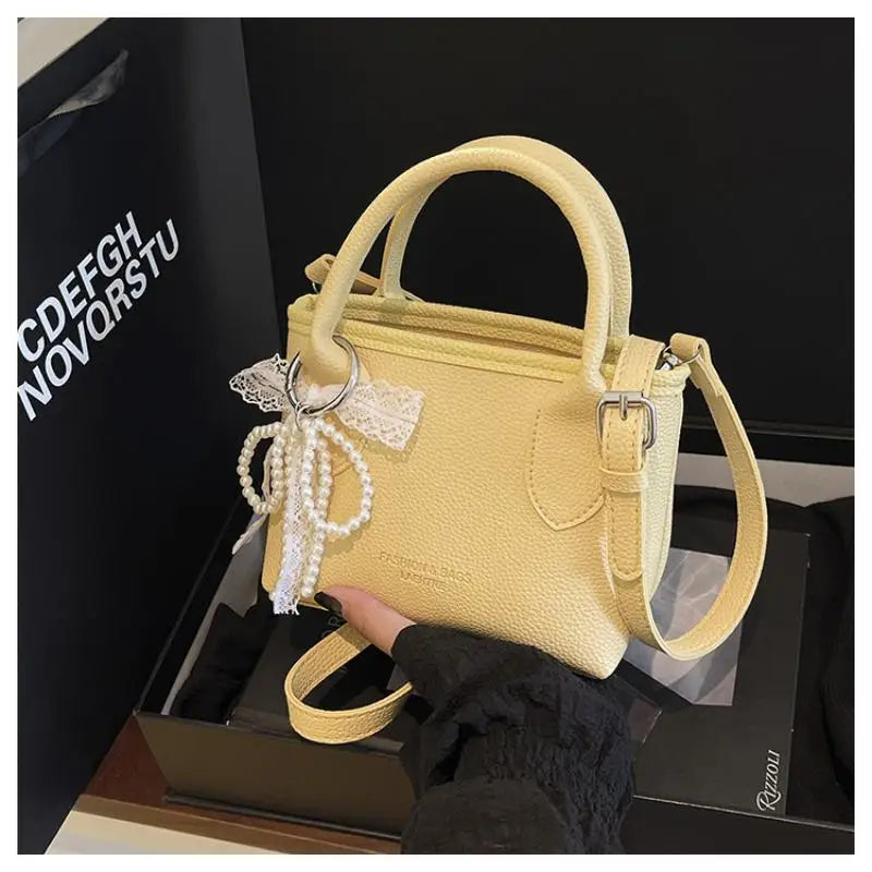 Solid Color Square Shoulder Bags for Women Minimalist Design for All Seasons