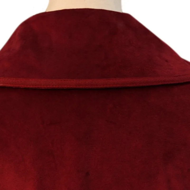 Long Trench Velvet Evening Coat