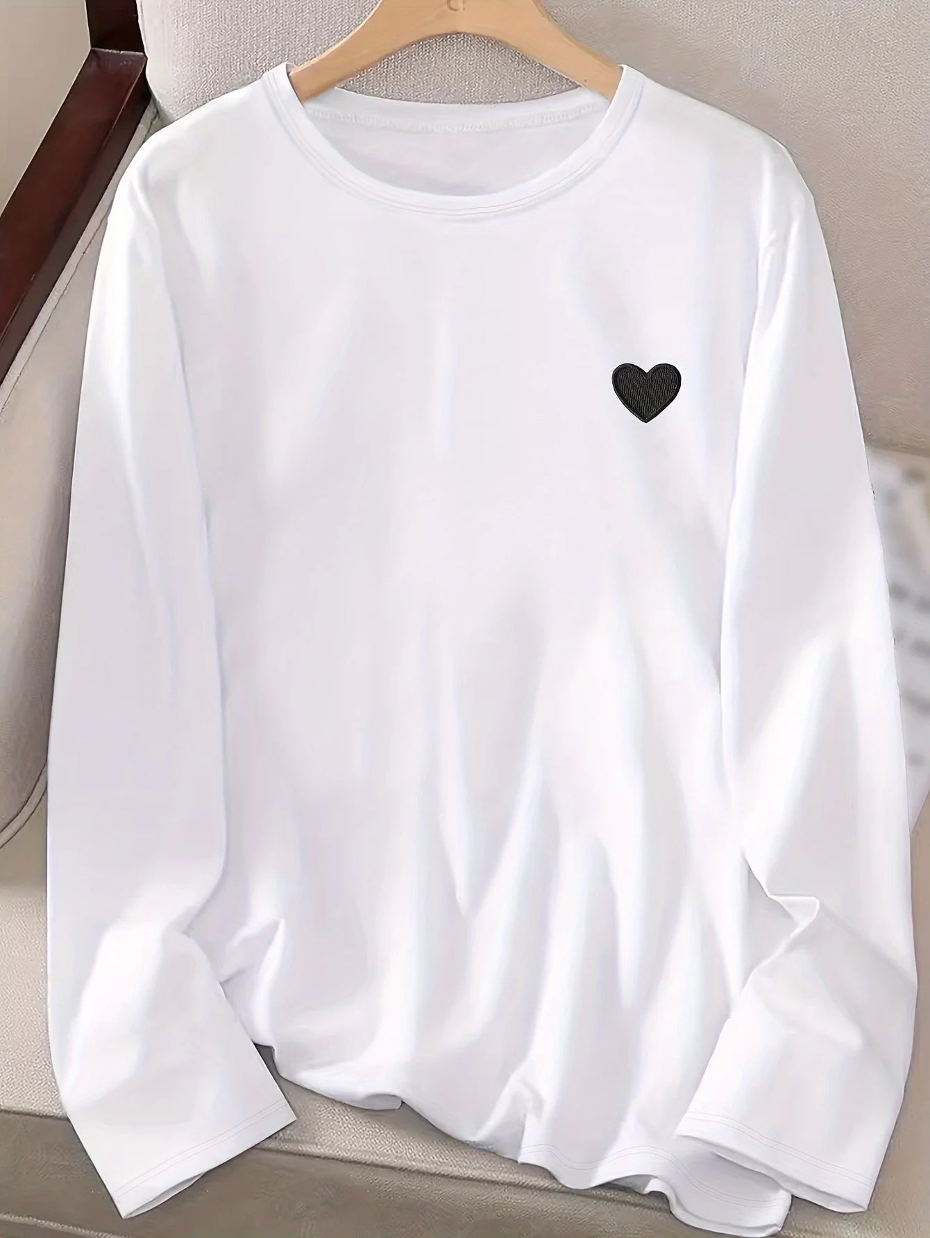 100 cotton Autumn Winter Women black white Street Comfortab tshirt long sleeve  Print T Shirt  Streewear Clothes Causal Female