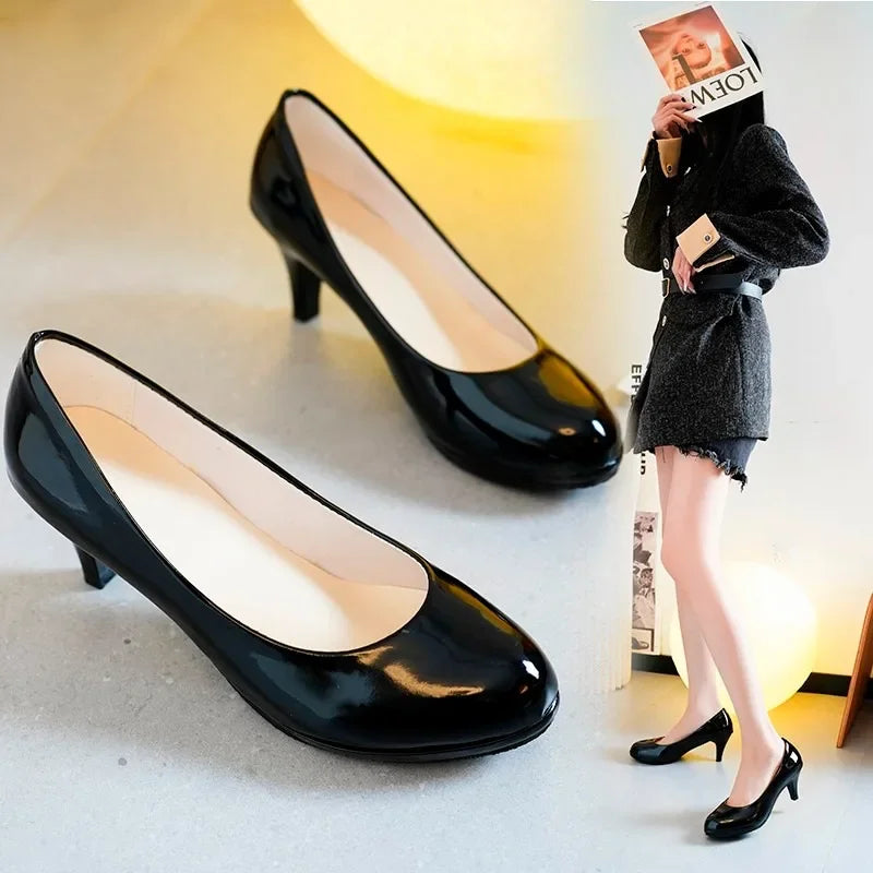 Women's New High Heels Nude Light Pumps Fashion Office Work Party Shoes Women's Wedding Shoes Solid Color High Heels for Women