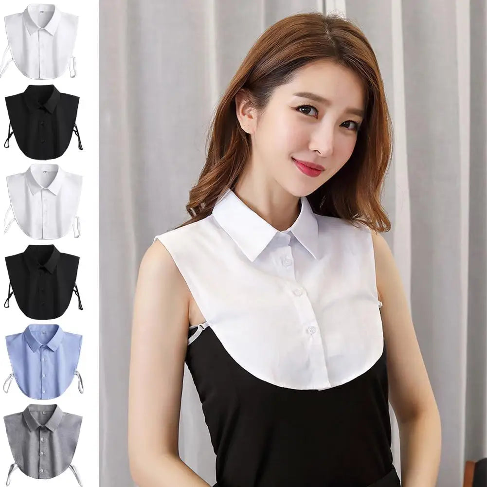 Fake Collar Elegant Ruffle Edge Versatile Adult Exquisite Solid Color Independent Packaging