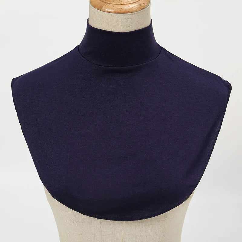 Fake Collar Women Modal Half Collar False Turtleneck High Neck Cover Detachable Neck Collar
