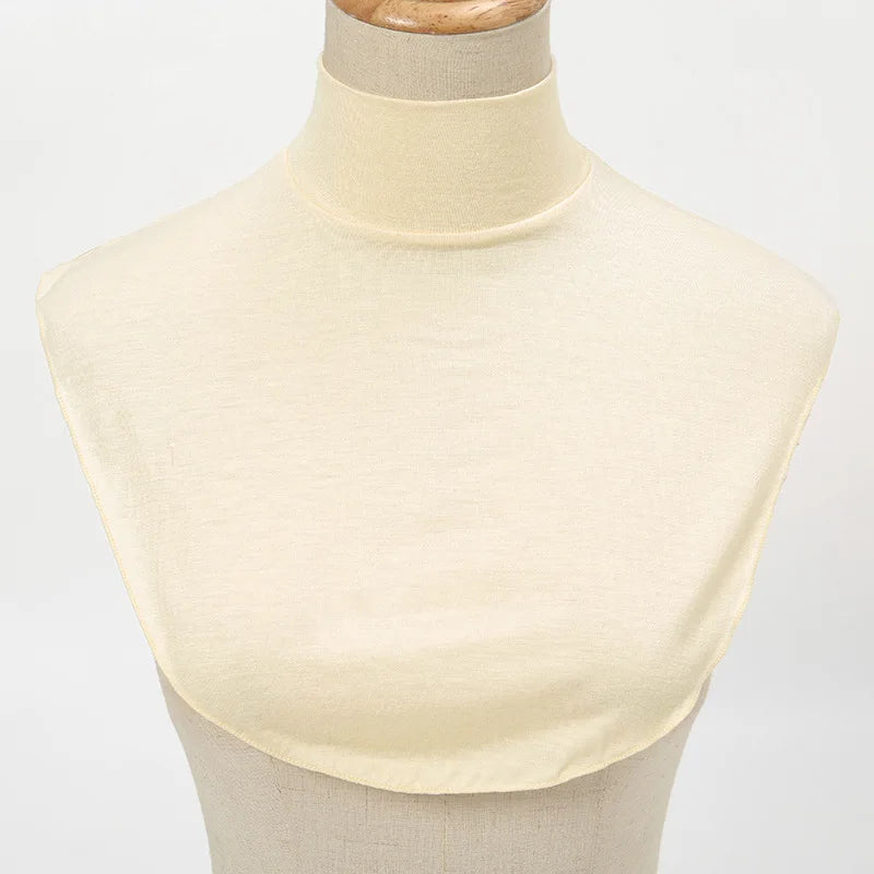 Fake Collar Women Modal Half Collar False Turtleneck High Neck Cover Detachable Neck Collar