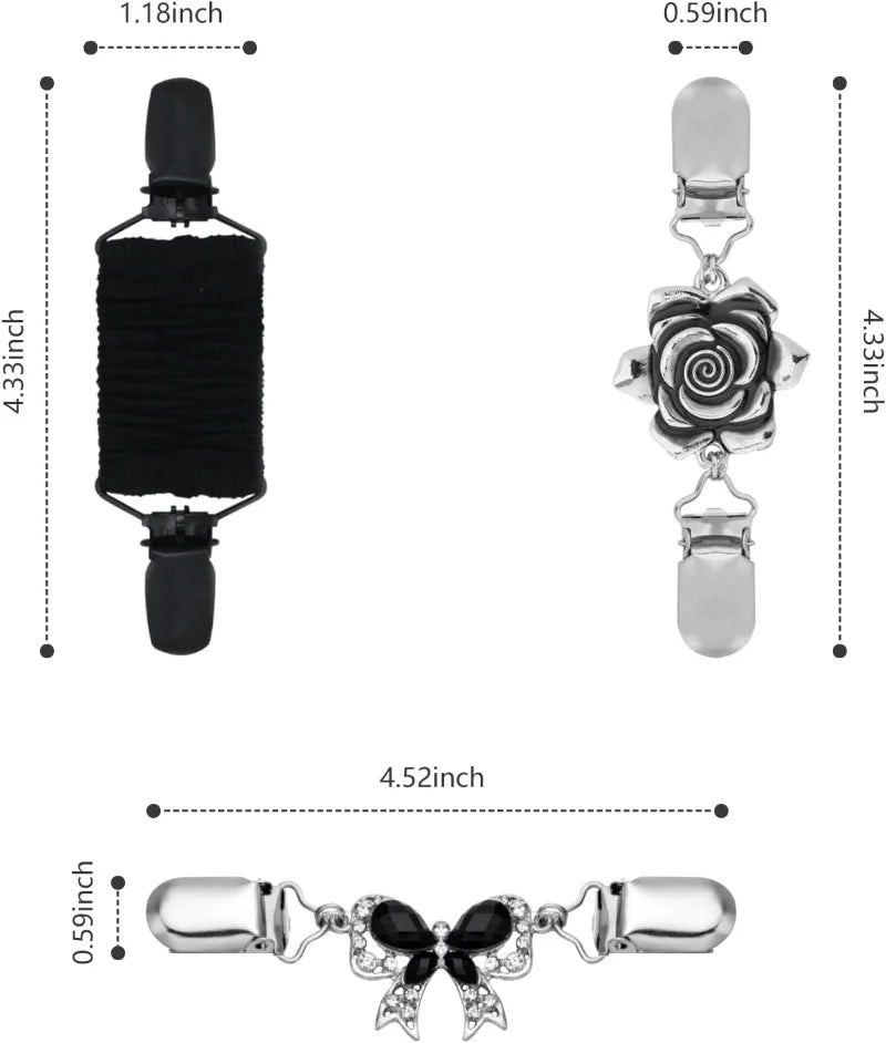 3P Brooch Clips