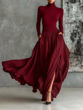 Elegant Long Two Piece Skirt Set