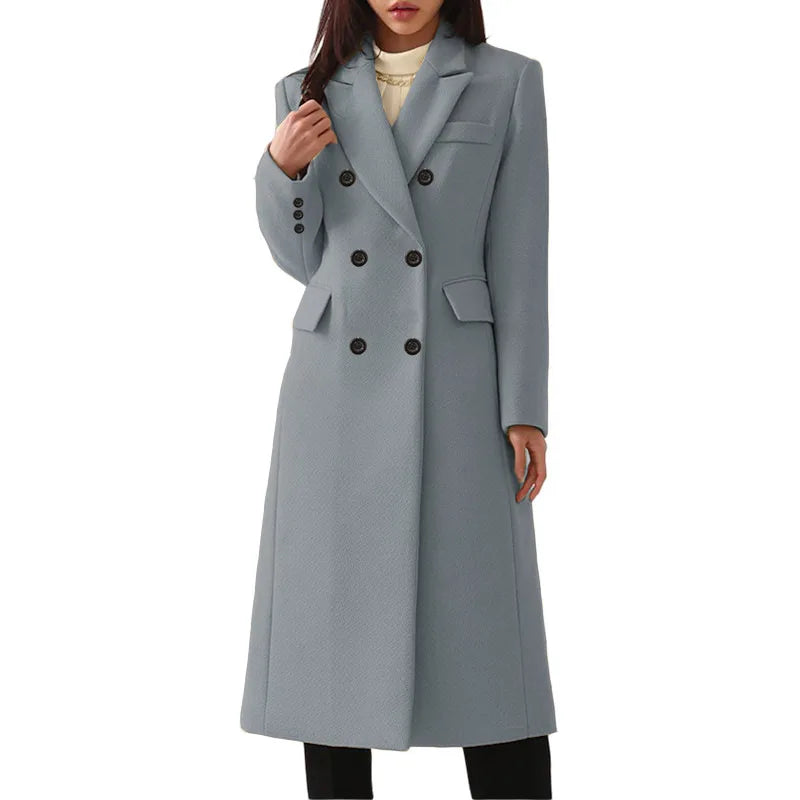 2025 Autumn and Winter Long Woolen Women's Coat Coat