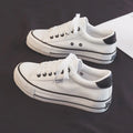 Women's Shoes Canvas Shoes Spring Thick Soled Height Increasing Sneakers Trendy Versatile Board Shoe Student Vulcanized Shoe