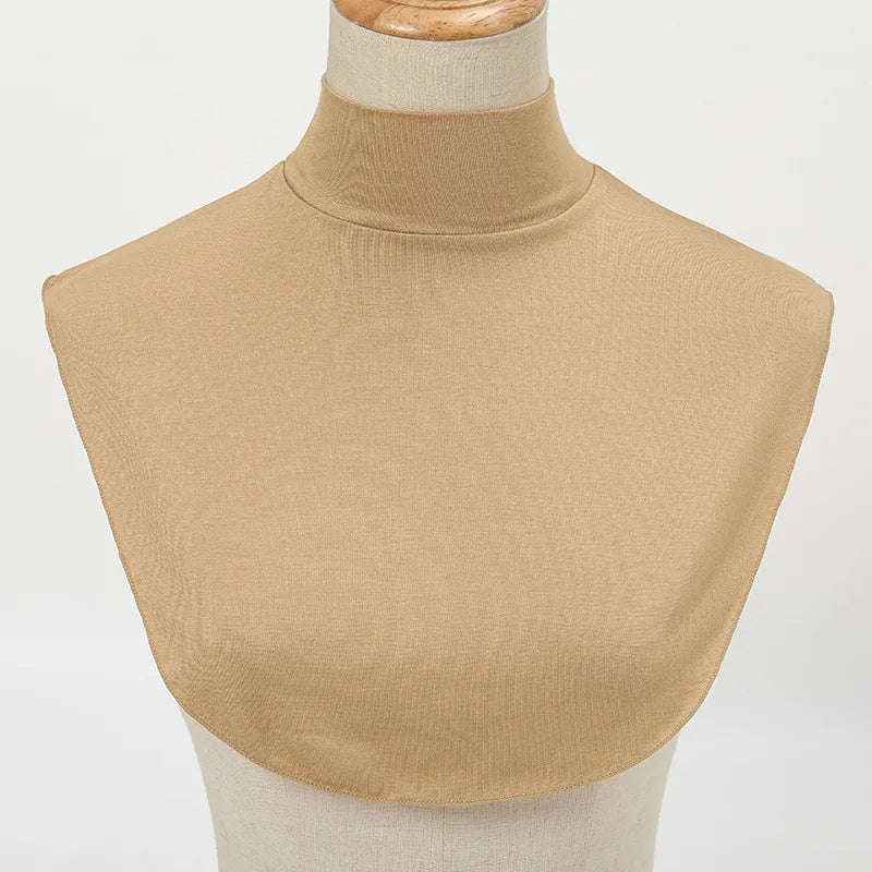 Fake Collar Women Modal Half Collar False Turtleneck High Neck Cover Detachable Neck Collar