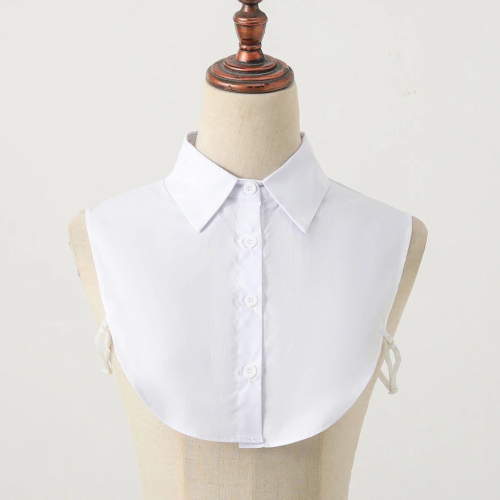 Women's Fashion Cotton Fake Collar, Simple Half Style Fake Collar, Versatile and Convenient Detachable Collar