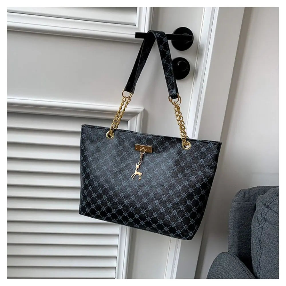 New PU Leather Shoulder Bags Large Capacity Printing Handbags Tote Bag Women Shoulder Bags Tote Bag