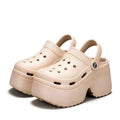 Women's Wedges Heel Sandals Summer 2026 Closed Toe Chunky Platform Sandalias Mujer Hollow Out Thick Sole Non-slip Slides Ladies