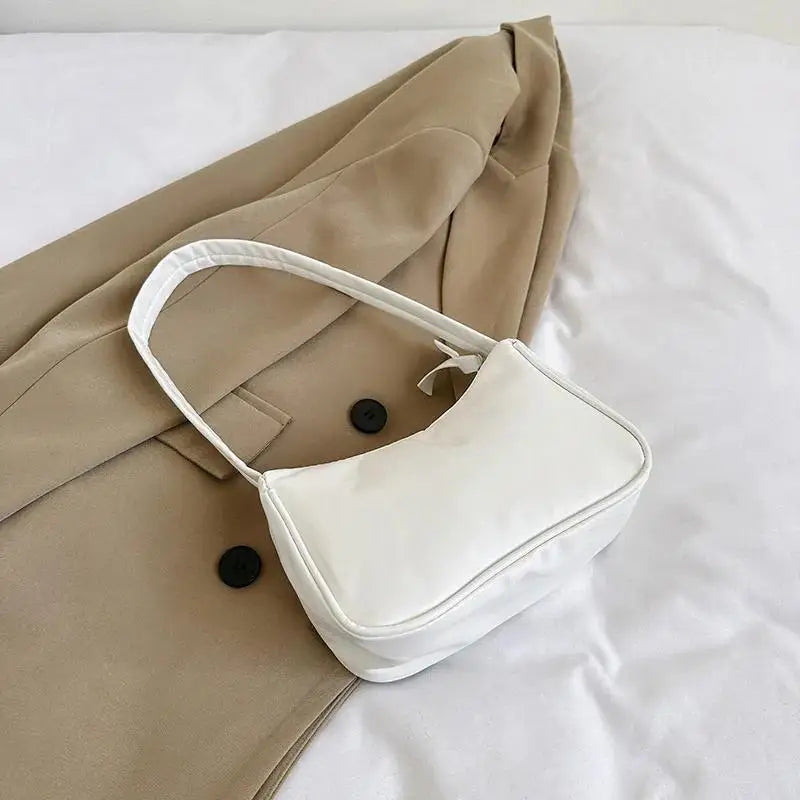 Pretty New 1 Pcs Shoulder Bag Trendy Underarm Handbag Versatile Niche Solid Color Mobile Phone Bag Girls' Shoulder Bag Handbag