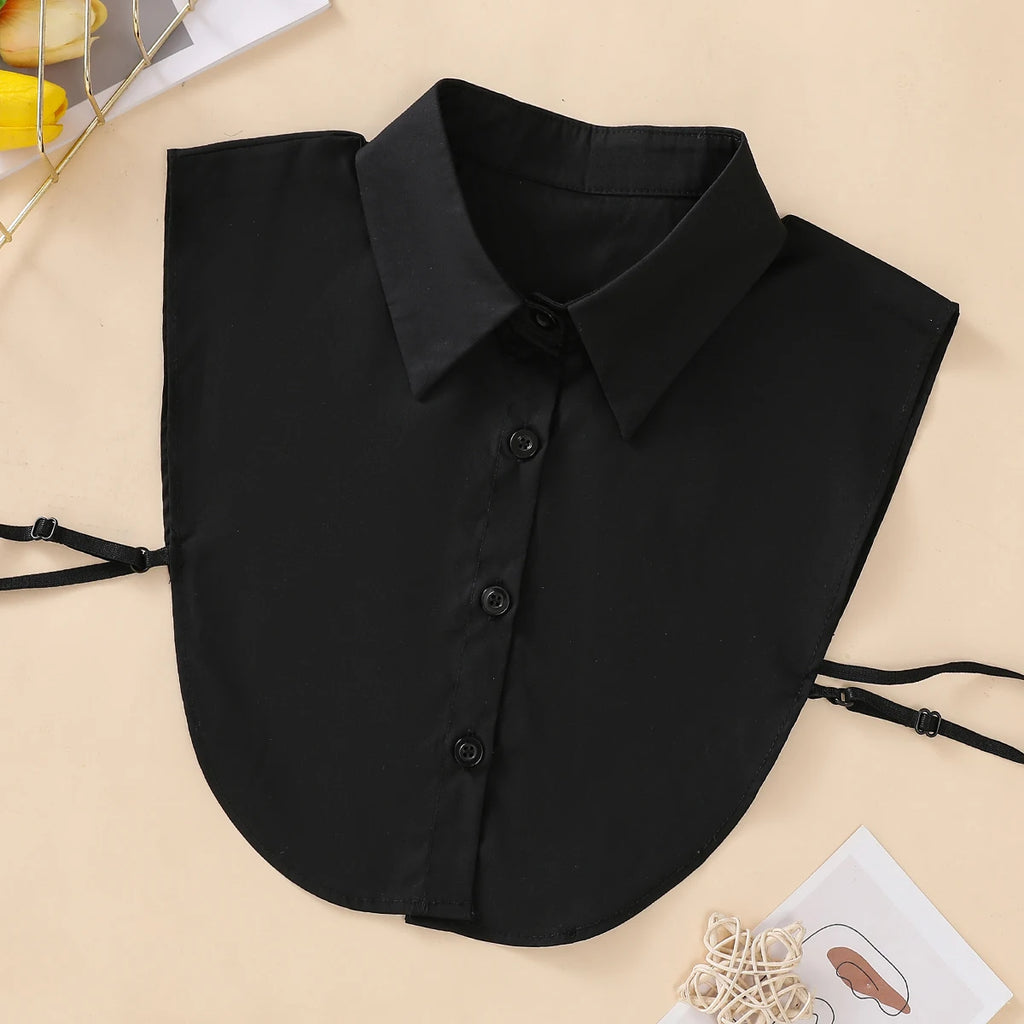 Women's Fashion Cotton Fake Collar, Simple Half Style Fake Collar, Versatile and Convenient Detachable Collar