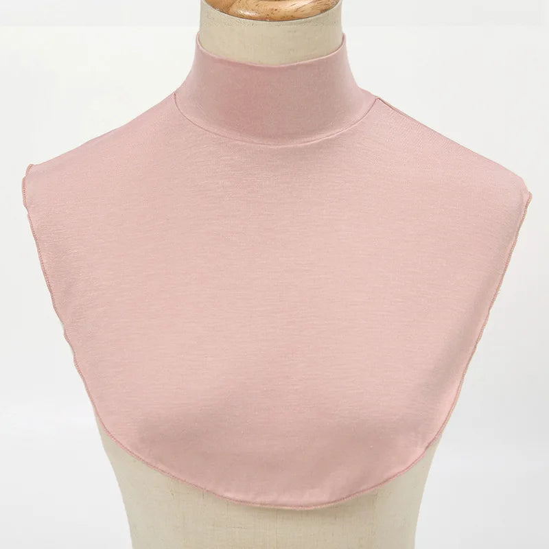 Fake Collar Women Modal Half Collar False Turtleneck High Neck Cover Detachable Neck Collar