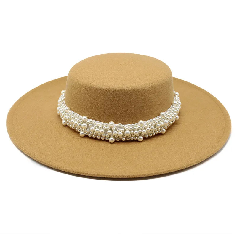 Bowler hat Women's cap hats for men fedoras fashion 2023 fedoras felt panama chapel beach elegant Wedding picture hat fascinator