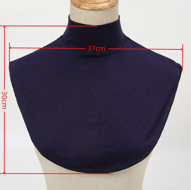 Fake Collar Women Modal Half Collar False Turtleneck High Neck Cover Detachable Neck Collar
