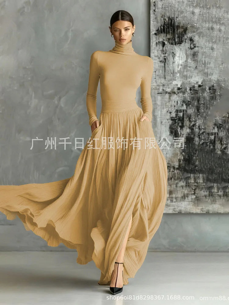 Elegant Long Two Piece Skirt Set