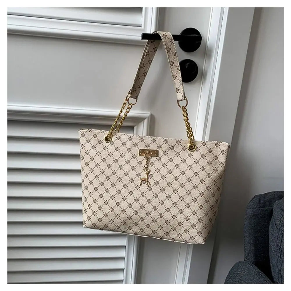 New PU Leather Shoulder Bags Large Capacity Printing Handbags Tote Bag Women Shoulder Bags Tote Bag