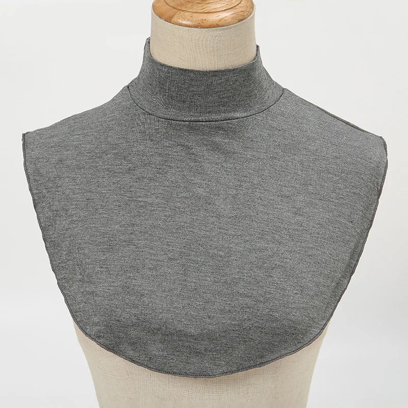 Fake Collar Women Modal Half Collar False Turtleneck High Neck Cover Detachable Neck Collar