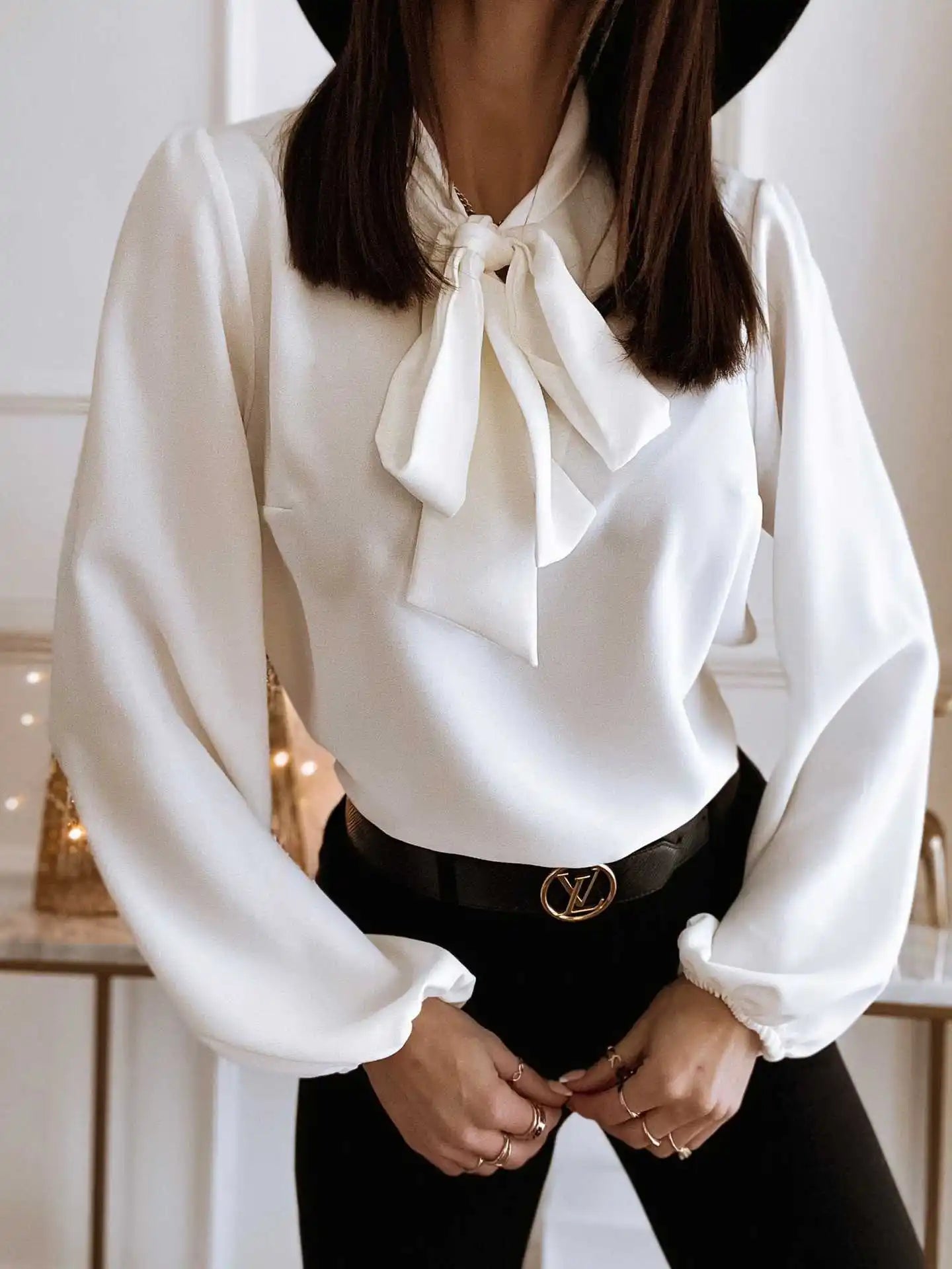 2025 Women Elegant Top, Loose Fitting Women Shirt, Spring Women Shirt 2024 Youth Women Fashion Trend, Red Long Sleeved Women Top