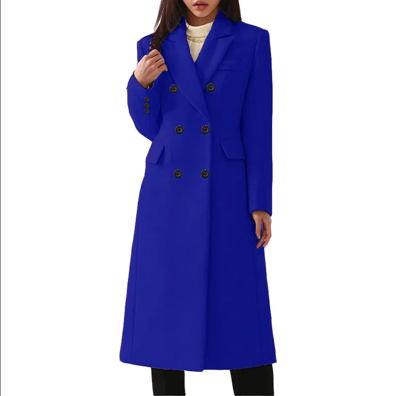 2025 Autumn and Winter Long Woolen Women's Coat Coat