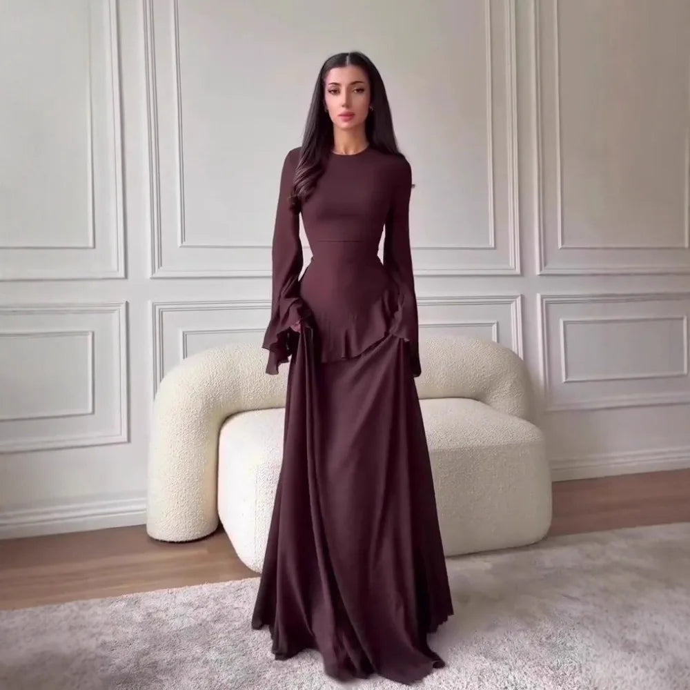 Slim Fit Full Sleeve Maxi Dress