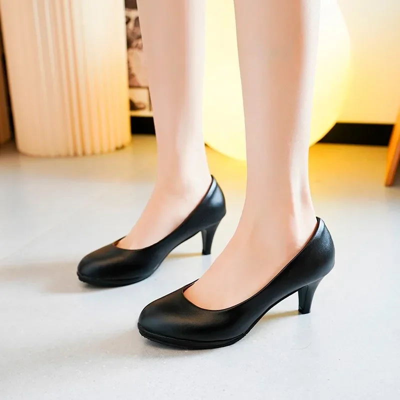 Women's New High Heels Nude Light Pumps Fashion Office Work Party Shoes Women's Wedding Shoes Solid Color High Heels for Women