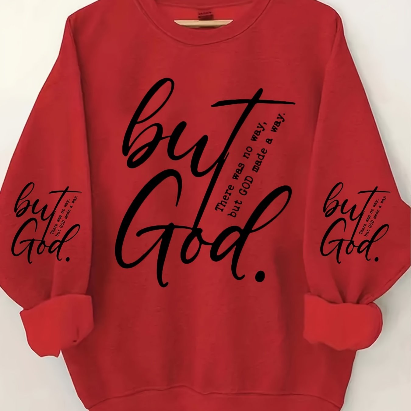Cozy Plus Size Letter Print Crew Neck Pullover Sweatshirt - Women's Plus Size Clothing for Fall & Winter - Soft, Long Sleeve, Casual, Comfortable, and Stylish