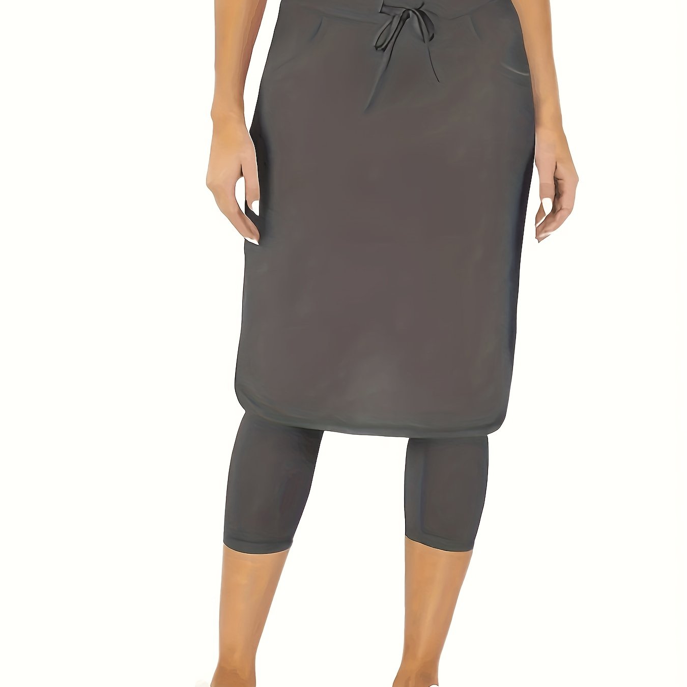 Stylish Athletic Skirt With Built-in Shorts, Casual Sports Tennis Skirt, Fitness Running Skirt With Pocket, Yoga Pants For Women, Outdoor Exercise Gear For Fall & Winter