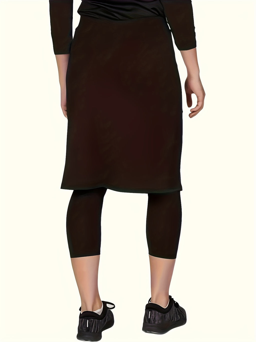 Stylish Athletic Skirt With Built-in Shorts, Casual Sports Tennis Skirt, Fitness Running Skirt With Pocket, Yoga Pants For Women, Outdoor Exercise Gear For Fall & Winter