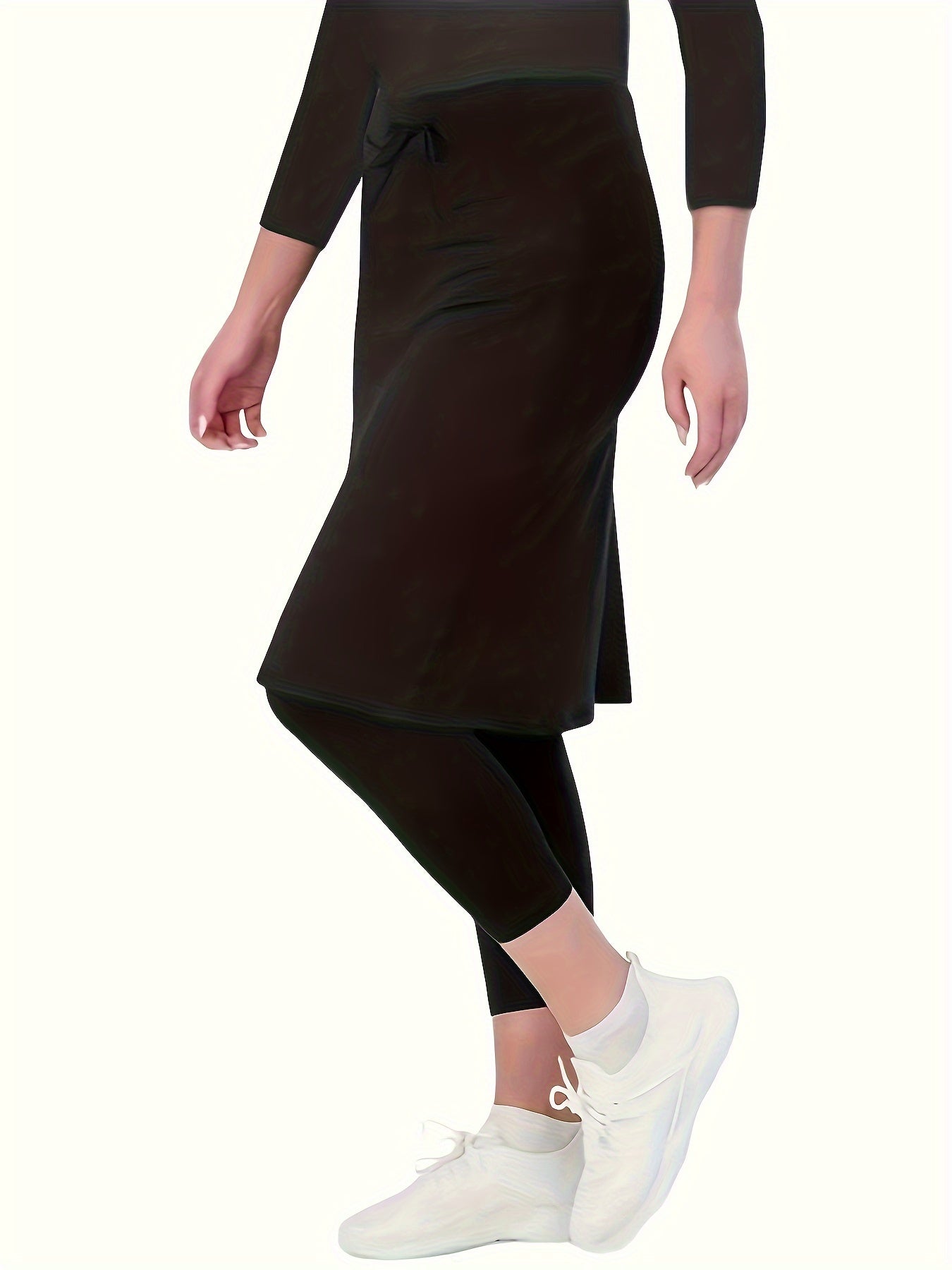 Stylish Athletic Skirt With Built-in Shorts, Casual Sports Tennis Skirt, Fitness Running Skirt With Pocket, Yoga Pants For Women, Outdoor Exercise Gear For Fall & Winter