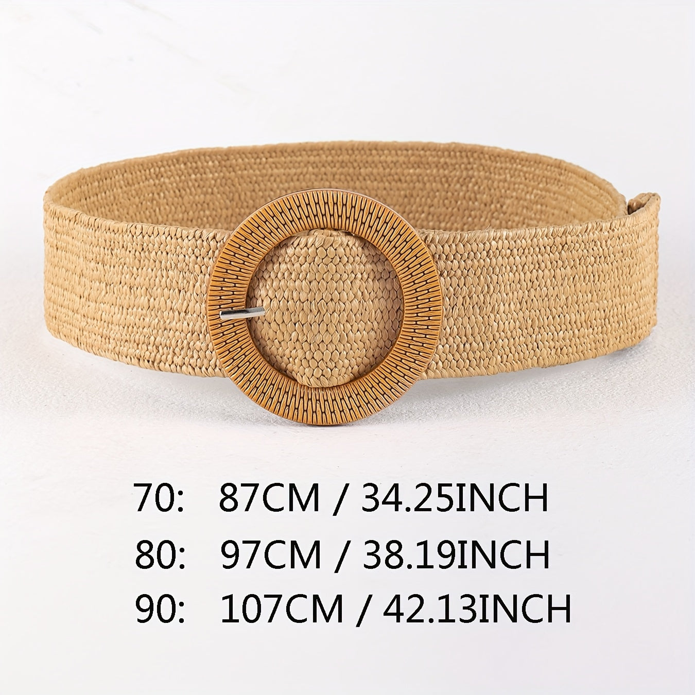 Boho Braided Straw Belt