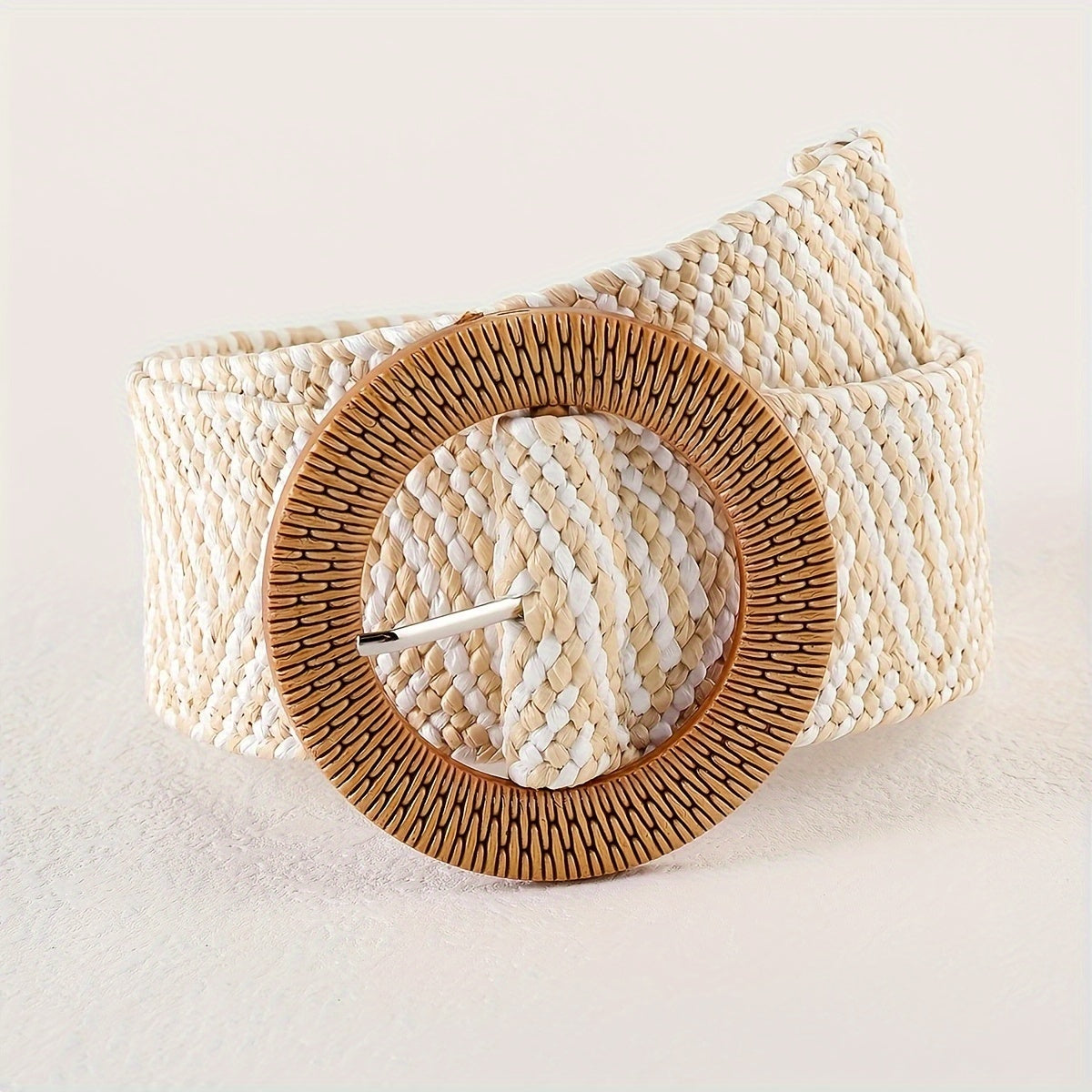 Boho Braided Straw Belt