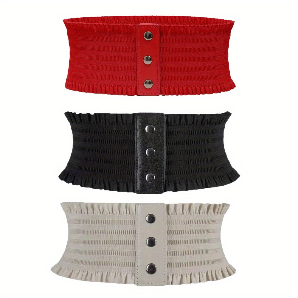 3pcs/set Elegatable, Stretchy, Belt
