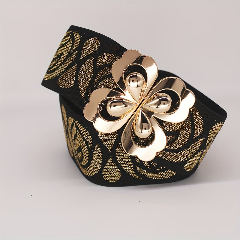 Vintage Butterfly Buckle Wide Belt
