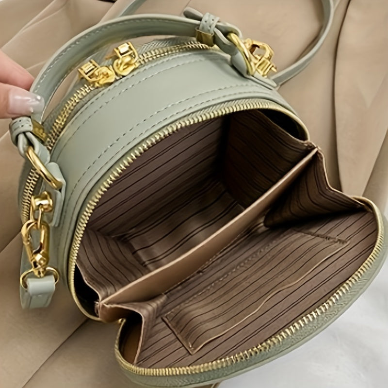 Elegant Floral Embroidered Crossbody Bag - Chic Faux Leather Shoulder Purse with Golden-Tone Hardware, Zip Closure, and Polyester Lining - Handwash/Dry Clean, Multicolor
